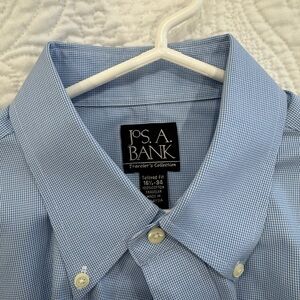 Jos. A. Bank Blue Dress Shirt with Textured Weave